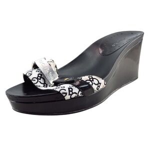 BCBGirls Slides White Synthetic Women Shoes Size 9 Medium